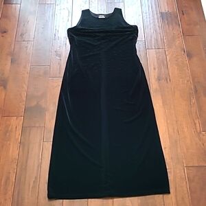 Byer Studio California women's black velour evening/maxi dress size 14